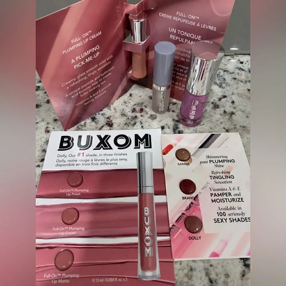BUXOM Lip Polish and Pumping Gloss Bundle, new